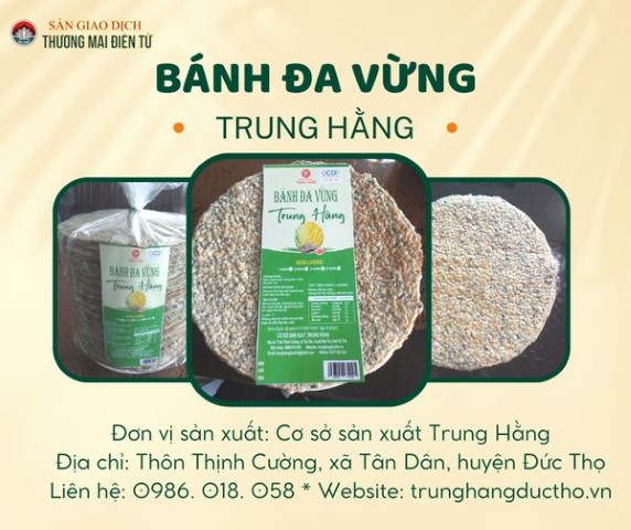 Bánh đa vừng Trung Hằng - Đậm đà sâu lắng tình quê